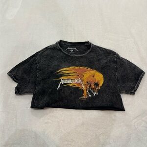 Urban Outfitters Metallica Super Cropped Tee​​​